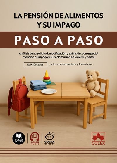 PENSION DE ALIMENTOS Y SU IMPAGO PASO A PASO | portada del libro