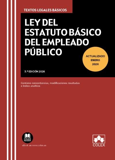Ley del estatuto basico del empleado publico 5ª ed, de AA.VV. | portada del libro