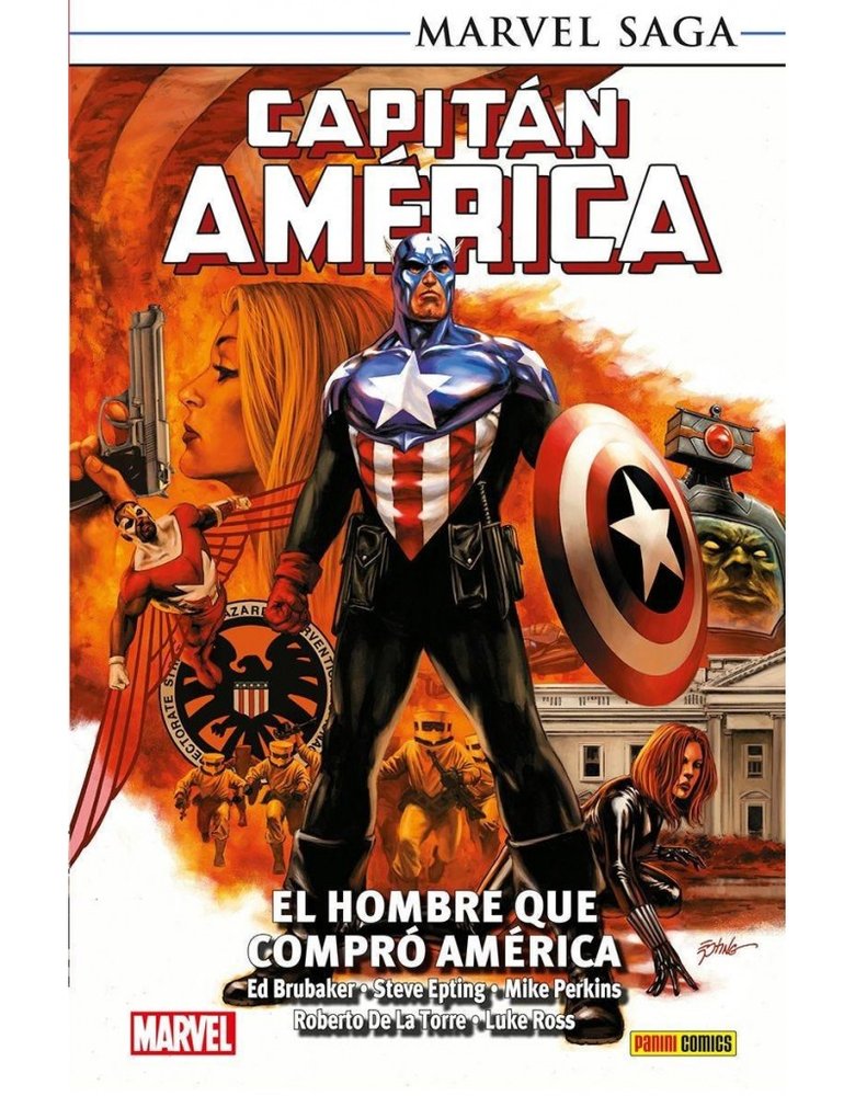 CAPITAN AMERICA 07: EL HOMBRE QUE COMPRO AMERICA, de BRUBAKER, ED | portada del libro