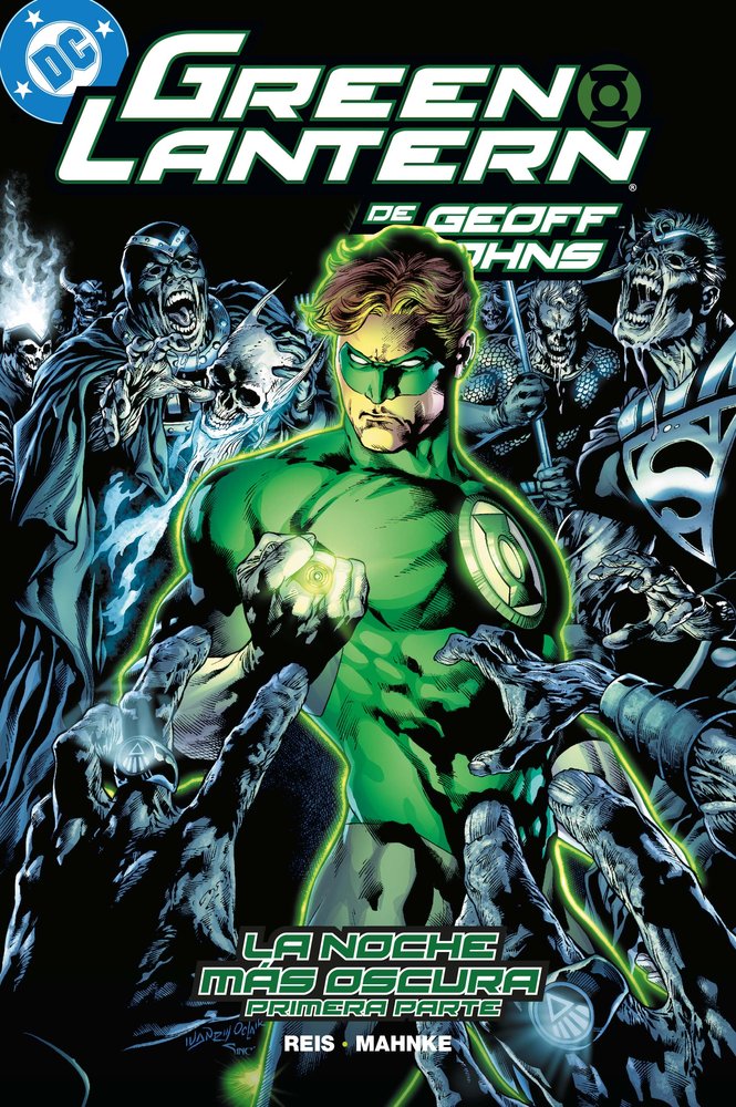 GREEN LANTERN DE GEOFF JOHNS 11 LA NOCHE MAS OSCURA PRIMERA, de EDDIE BARROWS#GEOFF JOHNS#IVAN REIS#PHIL | portada del libro