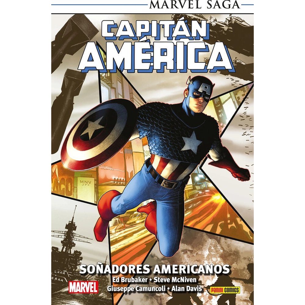 CAPITAN AMERICA 14 SOÑADORES AMERICANOS, de ED BRUBAKER#STEVEN MCNIVEN#ALAN DAVIS | portada del libro
