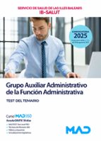 AUXILIAR ADMINISTRATIVO TEST IB-SALUT 2025, de Varios autores | portada del libro