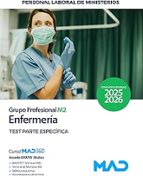 TEST PARTE ESPECIFICA ENFERMERIA GRUPO PROFESIONAL M2, de Varios autores | portada del libro