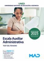 025 TEST AUXILIAR ADMINISTRATIVO/A DE LA UNIVERSIDAD NACIONAL EDUCACION A DISTA, de Varios autores | portada del libro