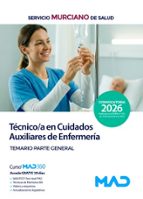 TECNICO/A CUIDADO AUXILIAR ENFERMERIA TEMARIO GENERAL MURCIA, de Varios autores | portada del libro
