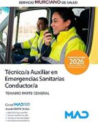 TECNICO AUXILIAR EMERGENCIA SANITARIA CONDUCTOR TEMARIO GENE, de Varios autores | portada del libro
