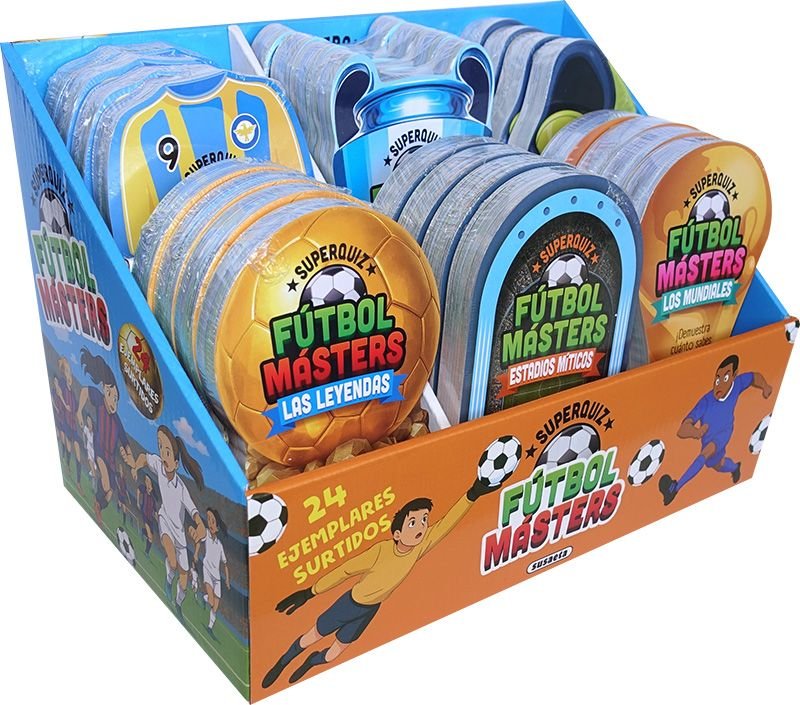ESTUCHE CON 24 EJEMPLARES SURTIDOS FUTBOL MASTERS, de SUSAETA EDICIONES, SUSAETA | portada del libro