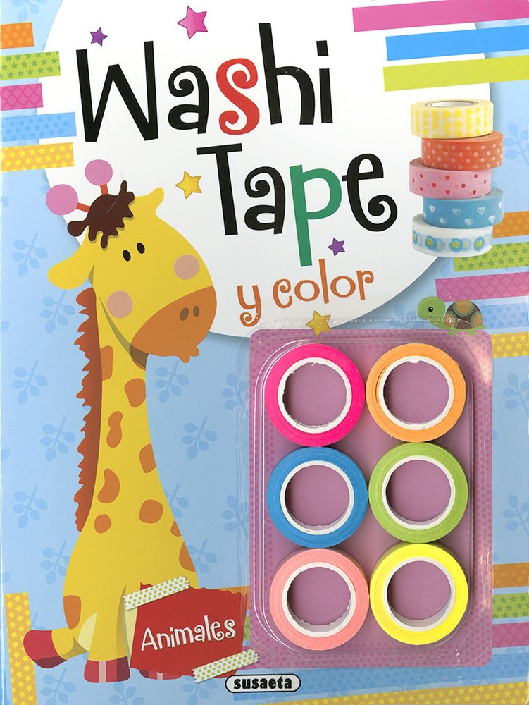 WASHI TAPE ANIMALES, de SUSAETA | portada del libro