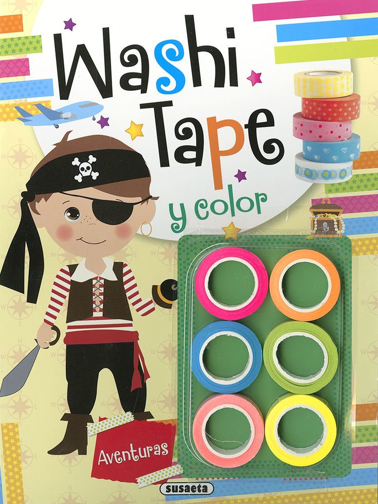 WASHI TAPE AVENTURAS, de SUSAETA, EQUIPO | portada del libro