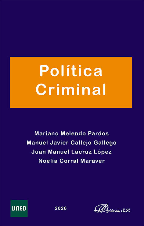 POLITICA CRIMINAL, de , VARIOS | portada del libro