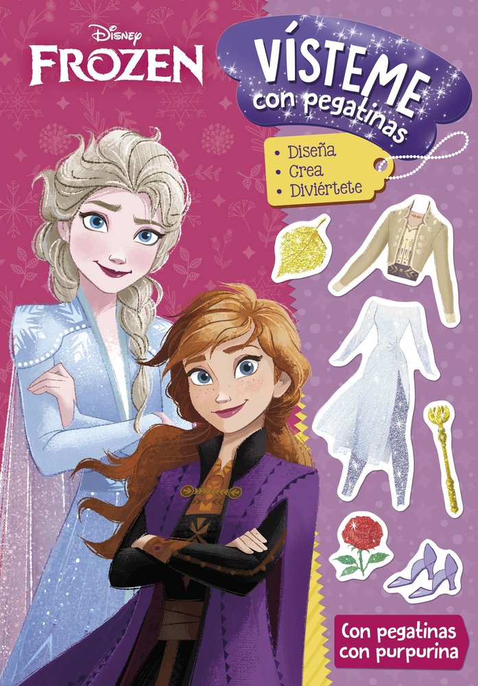 FROZEN VISTEME CON PEGATINAS 3, de DISNEY | portada del libro