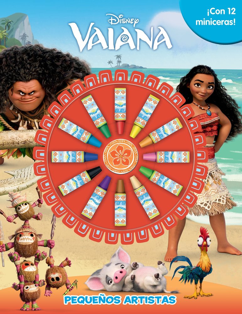 VAIANA PEQUEÑOS ARTISTAS, de DISNEY | portada del libro