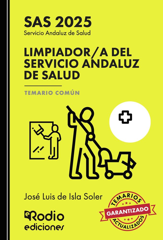 LIMPIADOR/A SERVICIO ANDALUZ SALUD TEMARIO COMUN. SA, de DE ISLA SOLER, JOSE LUIS | portada del libro
