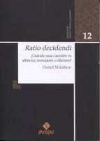 RATIO DECIDENDI, de Daniel Mitidiero | portada del libro