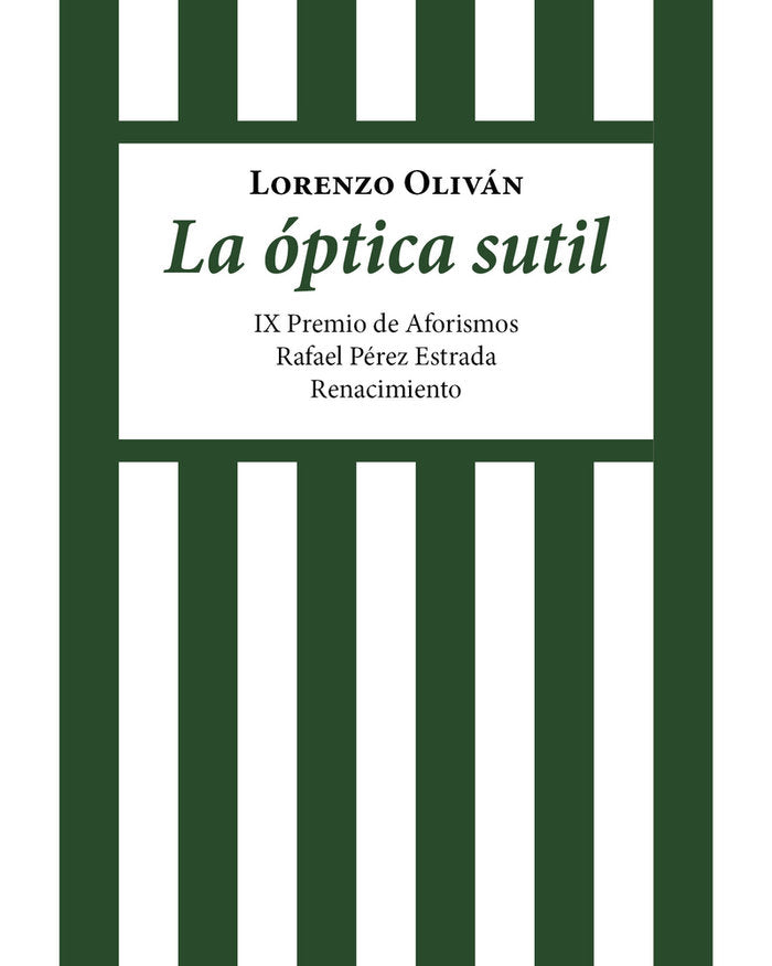 OPTICA SUTIL,LA, de OLIVAN,LORENZO | portada del libro