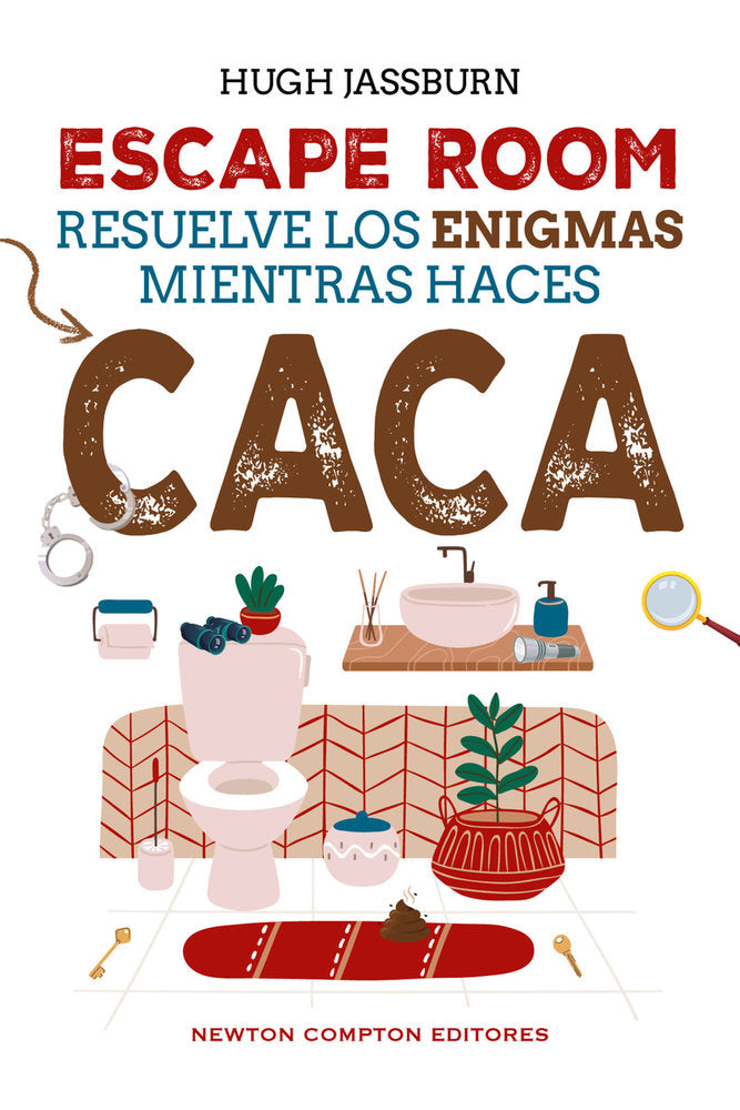 ESCAPE ROOM. RESUELVE LOS ENIGMAS MIENTRAS HACES CACA, de JASSBURN, HUGH | portada del libro