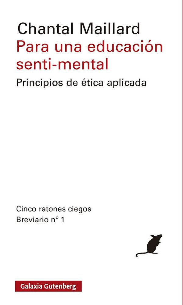 PARA UNA EDUCACIÓN SENTI-MENTAL, de MAILLARD | portada del libro