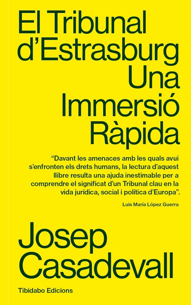 EL TRIBUNAL D'ESTRASBURG, de CASADEVALL, JOSEP | portada del libro