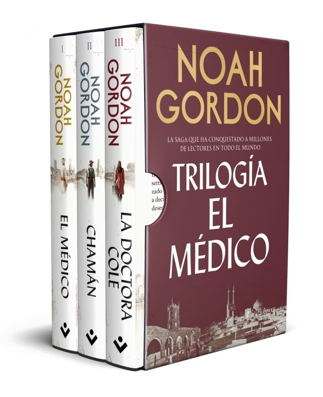 ESTUCHE TRILOGIA EL MEDICO, de NOAH GORDON | portada del libro