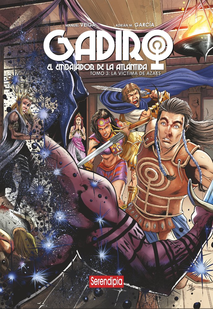 GADIRO, EL EMBAJADOR DE LA ATLÁNTIDA: La víctima de Azaes, de , M. García, Adrián | portada del libro