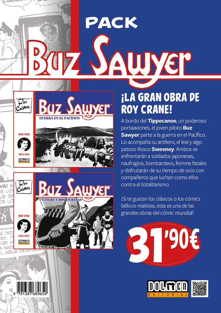 PACK - BUZ SAWYER, de CRANE, ROY | portada del libro