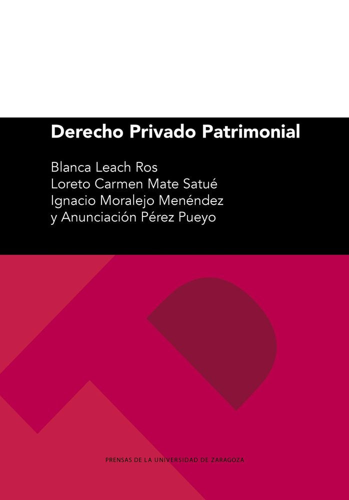 DERECHO PRIVADO PATRIMONIAL, de LEACH ROS, BLANCA | portada del libro