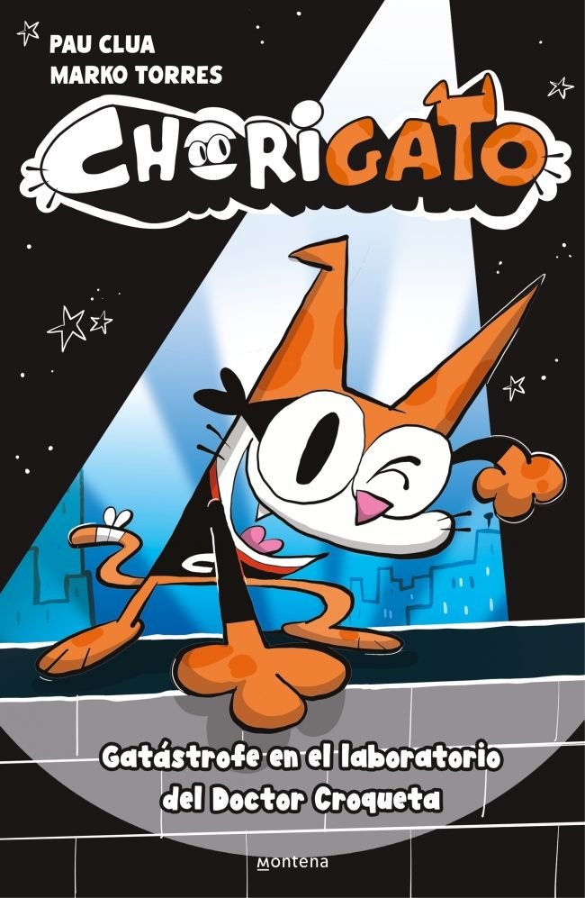 CHORIGATO 1 GATASTROFE EN EL LABORATORIO DEL DOCTOR CROQUET, de PAU CLUA | portada del libro