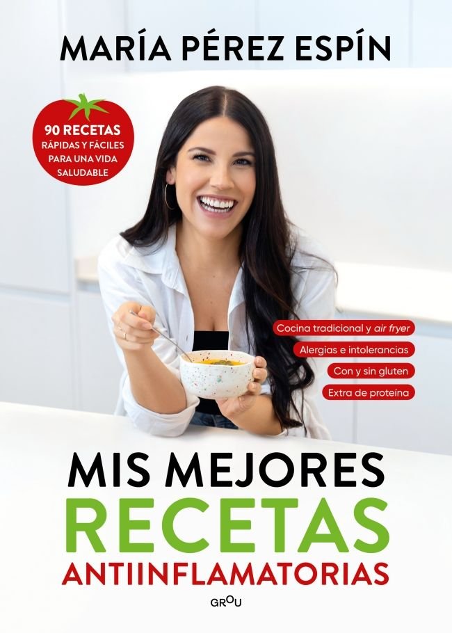 MIS MEJORES RECETAS ANTIINFLAMATORIAS, de MARIA PEREZ ESPIN | portada del libro