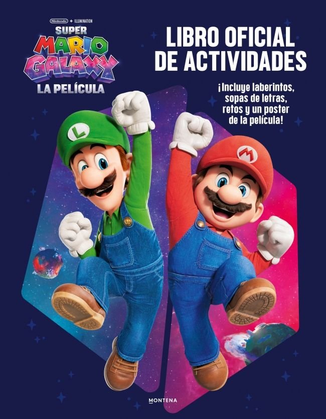 SUPER MARIO SUPER MARIO GALAXY LA PELICULA LIBRO DE ACTIVID, de NINTENDO | portada del libro