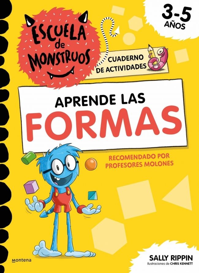 ESCUELA DE MONSTRUOS CUADERNO DE ACTIVIDADES APRENDE LAS FOR, de SALLY RIPPIN | portada del libro