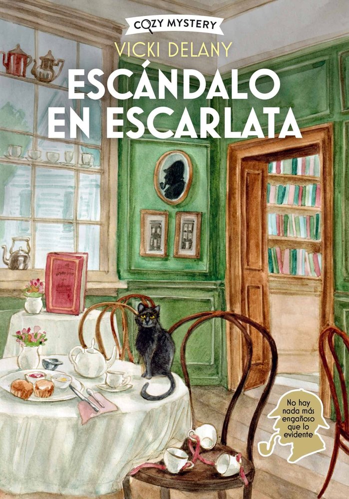 ESCANDALO EN ESCARLATA (COZY MYSTERY), de DELANY, VICKI | portada del libro