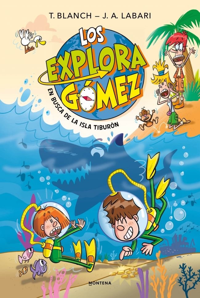 En busca de la Isla Tiburón (Los Exploragómez 3), de JOSE ANGEL LABARI | portada del libro