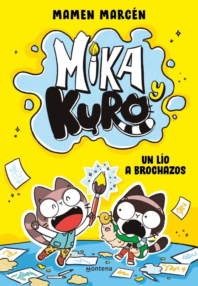 MIKA Y KURO 1 - UN LIO A BROCHAZOS, de MARCEN (@CHICACONFLEQUILLO), MAMEN | portada del libro
