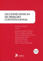 LECCIONES BASICAS DE DERECHO CONSTITUCIONAL 2ª EDICION, de ENRIQUETA EXPOSITO | portada del libro