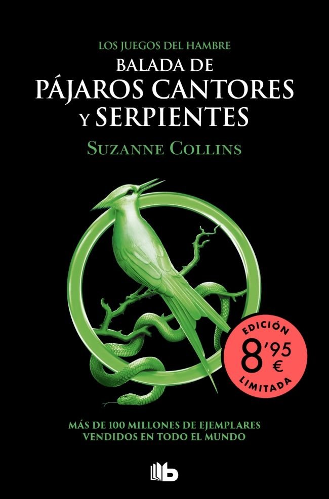 LOS JUEGOS DEL HAMBRE 4 BALADA DE PAJAROS CANTORES Y SERPIEN, de SUZANNE COLLINS | portada del libro