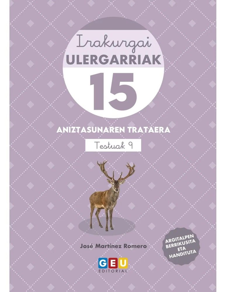 IRAKURGAI ILEGARRIAK 15 | portada del libro