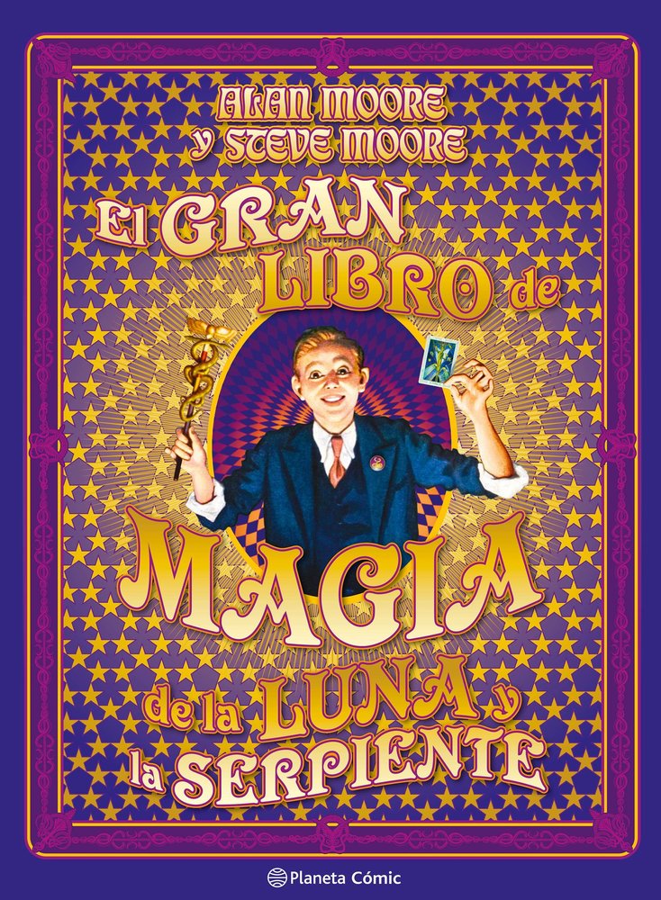 EL GRAN LIBRO DE MAGIA DE LA LUNA Y LA SERPIENTE, de ALAN MOORE | portada del libro