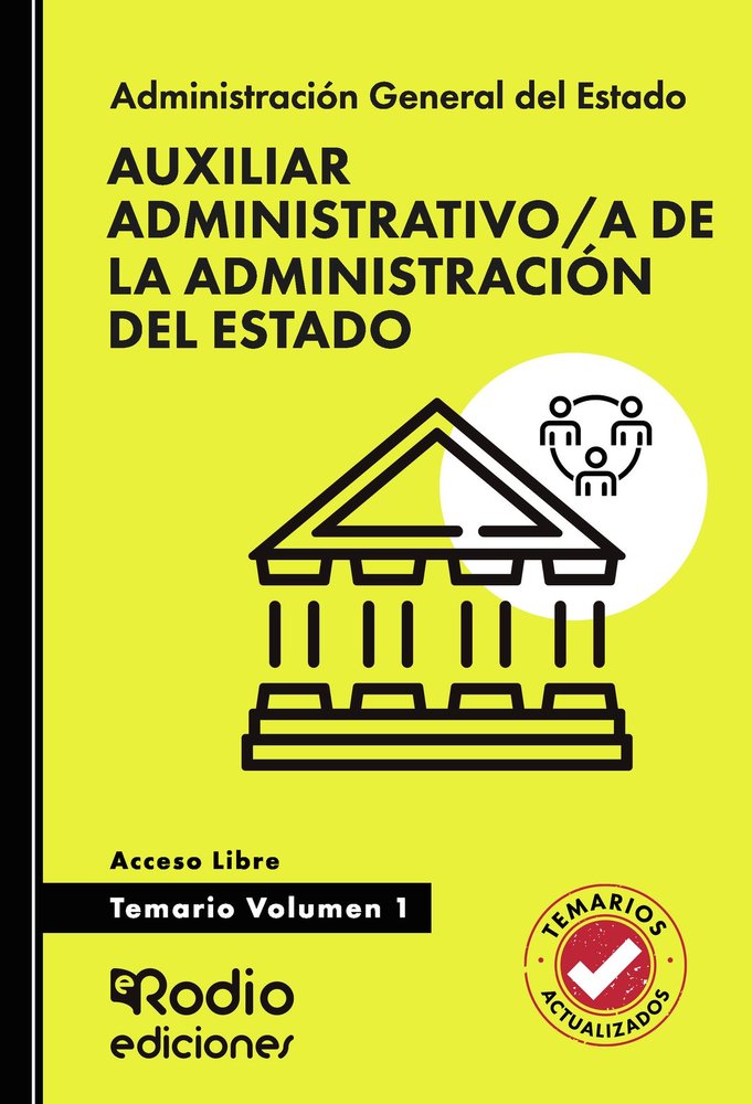AUXILIAR ADMINISTRATIVO/A ADMINISTRACION ESTADO 1 ACCESO LI | portada del libro