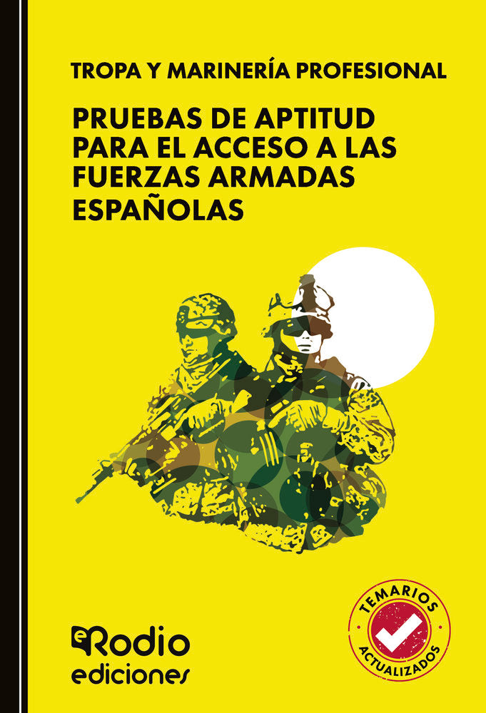 TROPA Y MARINERIA PROFESIONAL PRUEBAS DE APTITUD PARA EL AC, de RODIO, EDICIONES | portada del libro