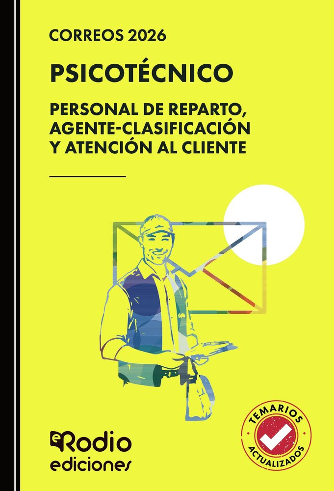 CORREOS 2026 PSICOTECNICO PERSONAL DE REPARTO AGENTE CLASIF | portada del libro