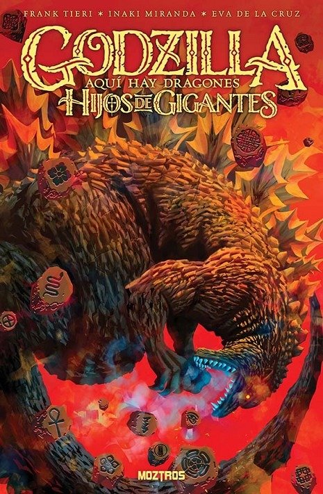 GODZILLA: AQUI HAY DRAGONES - HIJOS DE GIGANTES, de TIERI, FRANK | portada del libro
