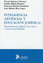 INTELIGENCIA ARTIFICIAL Y EDUCACION JURIDICA, de Vicent Giménez Chornet | portada del libro