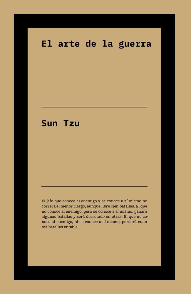 EL ARTE DE LA GUERRA, de SUN TZU, | portada del libro