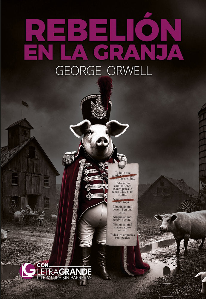 Rebelión en la granja (Edición Letra Grande), de Orwell, George | portada del libro