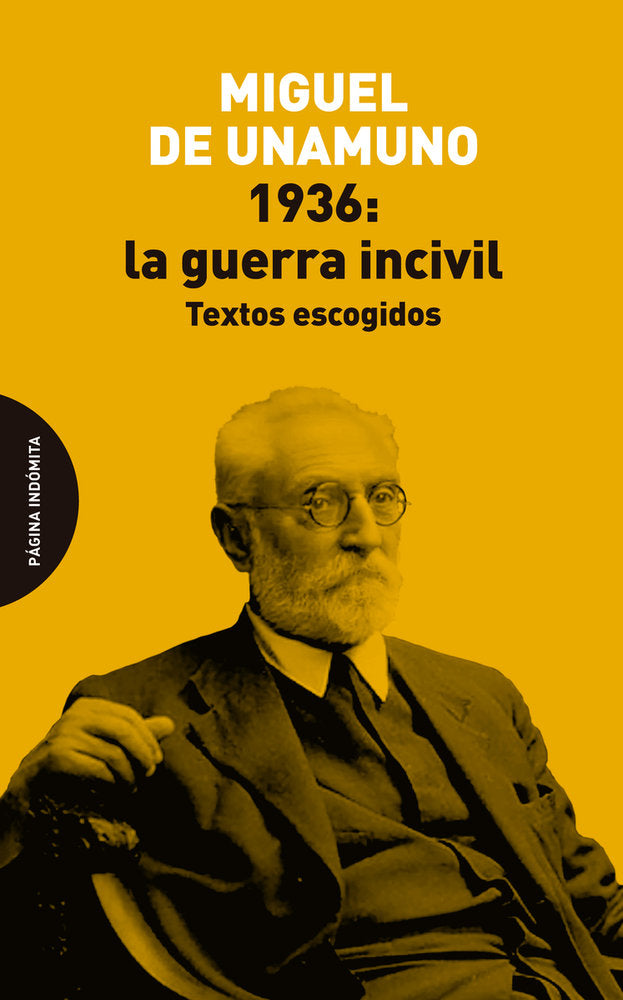 1936: LA GUERRA INCIVIL, de UNAMUNO | portada del libro