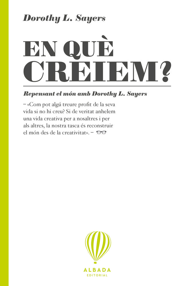 EN QUE CREIEM?, de SAYERS, DOROTHY L. | portada del libro