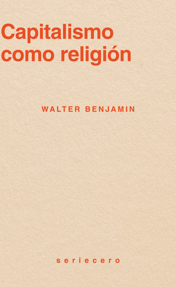 CAPITALISMO COMO RELIGION, de BENJAMIN | portada del libro