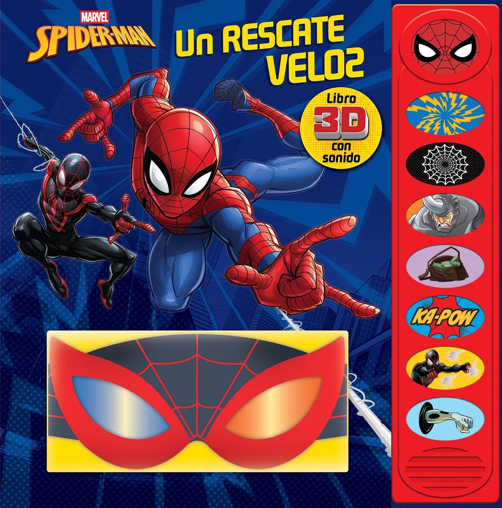 UN RESCATE VELOZ. LIBRO 3D CON SONIDO. SPIDERMAN, de SPIDERMAN | portada del libro