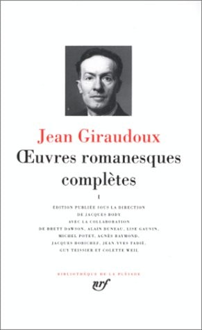 OEUVRES ROMANESQUES COMPLETES T1, de Jean Giraudoux | portada del libro