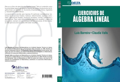 Ejercicios de álgebra lineal, de Barreira Gonçalves | portada del libro